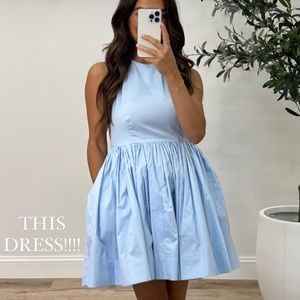 Talulah Alice Cotton Open-Back Dress